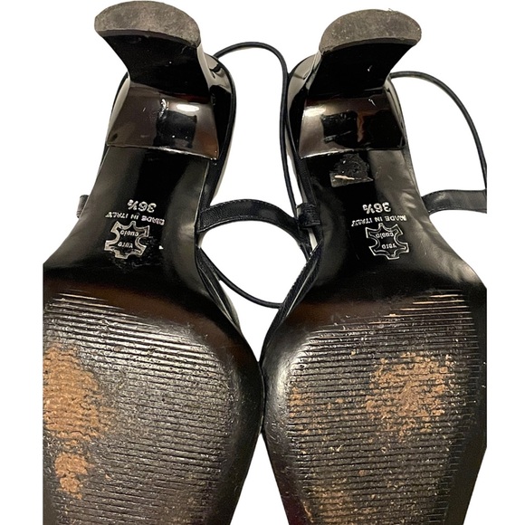 Mary Claud Size 36 1/2 Slingback Black Heels - Picture 10 of 10